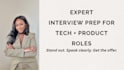 create custom interview prep for tech, product, ops roles