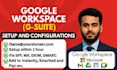 google workspace and ms 365 account setup with full support