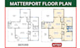 redraw floor plans from matterport sketch architectural plan