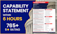 professionally design your federal capability statement within 6 hrs