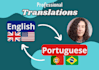 translate from english to portuguese and vice versa