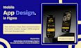 create mobile app design, app design in figma, figma app design, ui ux design