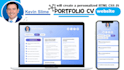 create a personalized HTML CSS js portfolio CV website