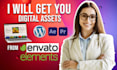 get you any assets from envato elements website