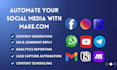 make com automation social media automation made com automation