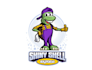 design shiny shell express colorful mascot logo