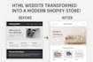 convert HTML CSS website into a professional shopify ecommerce store