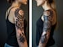 do sleeve tattoo design, realistic tattoo design