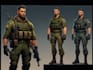 draw 2d game art military character design