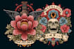 create awesome old school tattoo style design