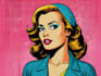 draw pop art in retro comic style