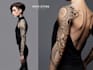 create sleeve tattoo design in geometric style