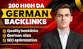 provide 200 da 90 dofollow guest post german backlinks