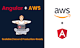 build a react or angular web app with an AWS serverless backend