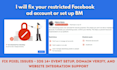 fix facebook bm restriction or disable issues