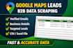 scrape google map data extraction, b2b lead generation