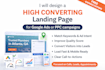 design a high converting landing page for google ads or PPC campaigns