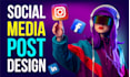 create social media posts, facebook ad image, instagram design