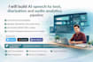 ai speech to text, diarization and audio analytics pipeline