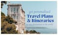 plan a travel itinerary with places to go, eat, and stay