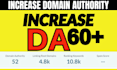 increase moz da domain authority 60 plus