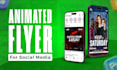 do animated post, flyer, poster, and google ad banner animation
