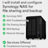install and configure synology nas for file sharing and backup