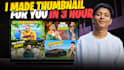 design ctr boosting youtube thumbnail in 3hrs