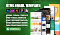 code responsive html email template from figma, psd, pdf or images