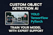 develop a custom object detection ai model using yolo