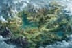 design line art fantasy map illustration