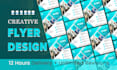 design creative one page flyer in 12 hours