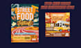 design food menu with illustration style