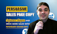 write persuasive sales page copy that boosts your sales