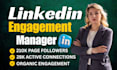 be your linkedin marketing manager, link, post promotion, shoutout, engagement
