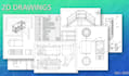 create professional technical drawing, dxf, dwg, pdf