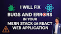 fix bugs and errors in your mern stack or react website