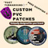 make custom rubber pvc patches and logo, free shipping