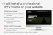 install a professional iptv theme wordpress on your website