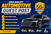 write and publish automotive guest posts, dofollow backlinks