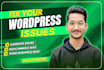 fix wordpress issues, elementor errors and woocommerce bugs