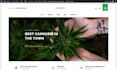 design weed website hemp website cannabis cbd ecommerce website marijuana websit