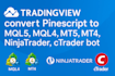 convert tradingview pinescript to mql5, mql4, mt5, mt4, ninjatrader, ctrader bot