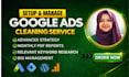 launch google PPC search ads campaign for US local cleaning services
