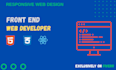 be your frontend web developer using  react js next js