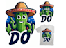 do mascot cactus logo t shirt design