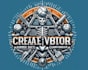 create sport retro skeleton championship volleyball logo