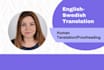 proofread or translate from english to swedish best price good quality