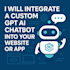 create a custom ai chatbot using gpt and API integration