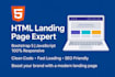 convert figma to html landing page responsive bootstrap5